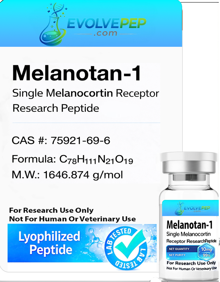Melanotan-1 Single Melanocortin Receptor Research Peptide 10mg